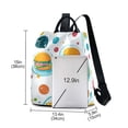 thumbnail image 3 of FORMRS Women's Travel Backpack Purse Anti-Theft Hidden Pockets Casual Shoulder Bag, Bubbles Hamburger, 3 of 7