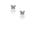 thumbnail image 2 of Delight Jewelry Silvertone Squirrel Silvertone Antiqued Butterfly Post Earrings, 2 of 4