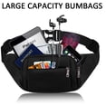 thumbnail image 2 of Sac Banane avec Housse de Pluie, Sac Résistant à l'Eau pour Hommes et Femmes, Sac Banane pour Course, Marche, Voyage, Randonnée, Cyclisme, Sac Banane avec Sangle Réglable pour Extérieur et sport, 2 of 7