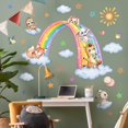 thumbnail image 4 of Adhesivos de Pared Wrdpyrmnis Animales Arcoíris Coloridos Vinilo, 4 of 7