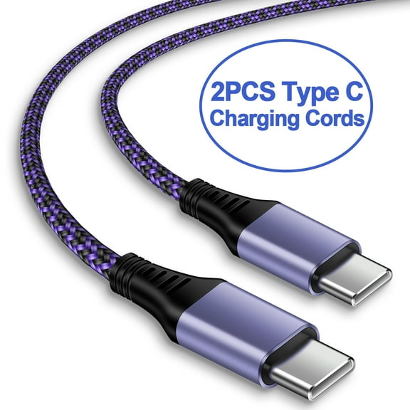 USB C Cables,Type C USB Cables 6ft-2PACK,AILKIN USB Type C to USB A Cable Android Type C Charger Charging Cords USB-C Phone Cables,Purple