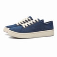 thumbnail image 2 of Men's Vibrant Red Canvas Platform Sneakers, Casual Minimalist Shoes, 2 of 10