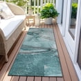 thumbnail image 6 of Addison Rugs Chantille Indoor/Outdoor Transitional Watercolors Teal Washable Runner Rug, 2'3" x 7'6", 6 of 6