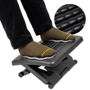 Mind Reader Foot Rest, Under Desk at Work, Ergonomic, Height Adjustable, Office, Plastic