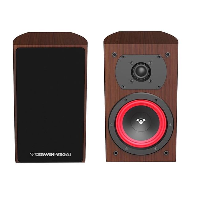 CERWIN-VEGA! Home Audio LA14 Altavoces de estantería de 2 vías de 4 Pulgadas (Expresso)