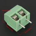 thumbnail image 4 of Bienvenido 50 unids/set 2 pines 5mm paso verde PCB conector de bloque de terminales de tornillo Universal, 4 of 8