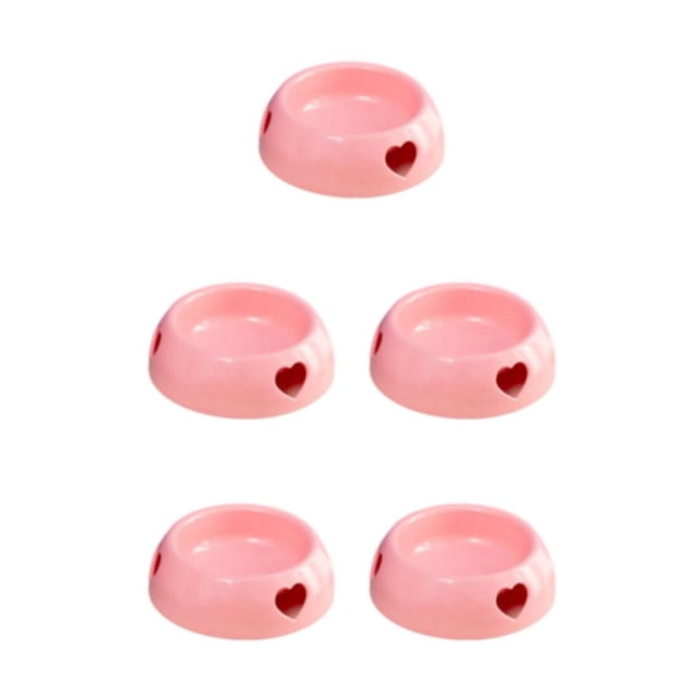 Maytalsory Environmentally Friendly Choice For Pet S Feeding Plastic Dog Bowl And Multiple pink large size 5Set