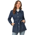 thumbnail image 1 of Chaqueta Vaquera Holgada Allegra K Azul oscuro S, 1 of 6