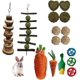 thumbnail image 1 of Juego de juguetes para masticar: duradero y elegante para espacios pequeños Interesantes juguetes de madera para masticar animales, 1 of 4