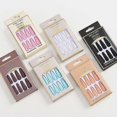 thumbnail image 2 of 24 uñas postizas de ballet superlargas de resina de color sólido, uñas de ataúd con cobertura total para mujer con gel gelatinoso., 2 of 5