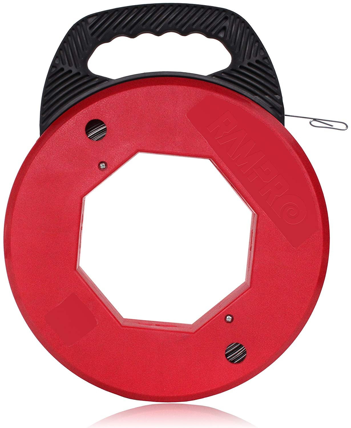 200 Foot Reach with High Impact Case Spring-Steel Fish Tape Reel for Electric 