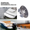thumbnail image 3 of 4 Pcs 3-inch Marine Air Vent Cover, 316 Stainless Steel Vent Grill for RV Boats, Yachts Louvered Grille Cover Vent for Marine Use, Suitable for Marine Boats, RVs, 3 of 7