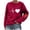 #0255-Red, variant on Pincandy Yes I am Cold Me Sweatshirt Women Long Sleeve I'm Always Cold Funny Saying Casual Pullovers Tops