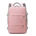thumbnail image 1 of Mochila de viaje para mujer, bolsa de lona impermeable, mochila de senderismo, bolsa de viaje de embarque expandible, 1 of 5
