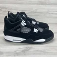 thumbnail image 3 of N I-K-E A i r-Jor-dan 4 Retro White Thunder Black Shoes FQ8138-001 Mens Size 16, 3 of 6