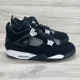 thumbnail image 3 of N I-K-E A i r-Jor-dan 4 Retro White Thunder Black Shoes FQ8138-001 Mens Size 16, 3 of 6