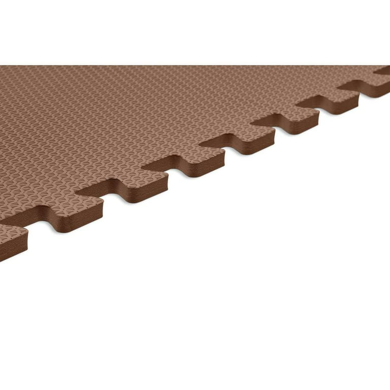 Norsk Brown 24 in. x 24 in. EVA Foam Non-Toxic Solid Color Interlocking Tiles (192 sq. ft. - 48 tiles) Norsk Brown 24 in. x 24 in. EVA Foam Non-Toxic Solid Color Interlocking Tiles (192 sq. ft. - 48 tiles)