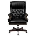 thumbnail image 4 of Scranton & Co Contemporary Leather Office Chair in Black, 4 of 4