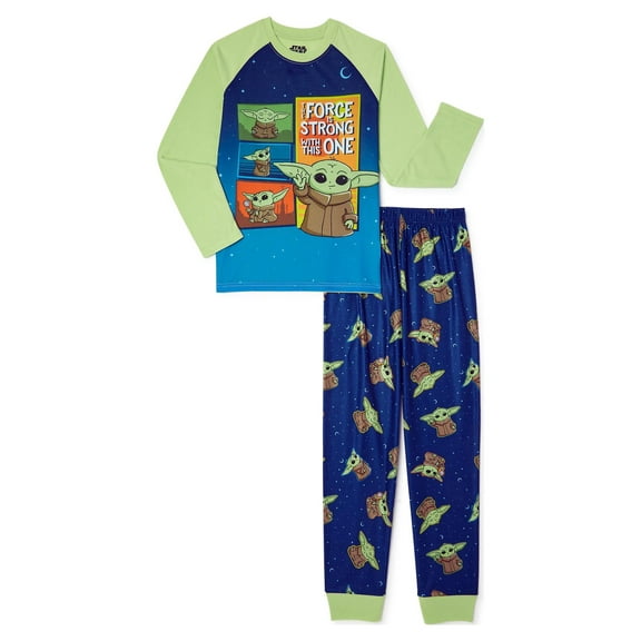 Star Wars Boys Long Sleeve Pajamas Set, 2-Pieces, Sizes 4-12