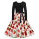 thumbnail image 2 of Vestidos Para Mujer Vestidos Casuales Cuello Redondo Cosplay Estampado Manga Larga Cintura Alta Lazo Cinturón Vestido Odeerbi ODB134501, 2 of 9