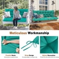 thumbnail image 7 of Porch Swing Cushions 40in , Waterproof Outdoor Replacement Glider Cushions, 2-3 Seater Patio Bench Cushions with Backrest for Garden,Backyard, 7 of 7