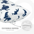 thumbnail image 5 of Balery Cute Cartoon Dinosaurs Bedding Queen Pillow Cases - Envelope Closure - Soft Brushed Microfiber Fabric - Shrinkage and Fade Resistant Pillow Cases-14"x20", 5 of 9