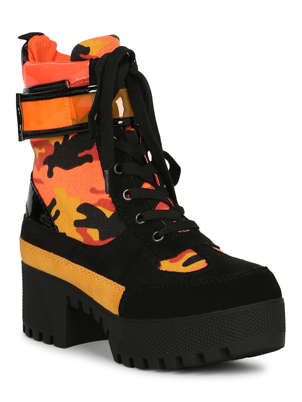 lace up lug sole platform boots
