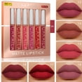 thumbnail image 3 of 6-pack lip gloss set, long-lasting non stick cup liquid lipstick velvet matte lip gloss, 3 of 5