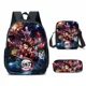 thumbnail image 3 of 3 piezas/set Kamado Nezuko Demon Slayer Anime Cosplay Unisex estudiantes mochila escolar mochila de dibujos animados mochila de viaje para computadora portátil, 3 of 3