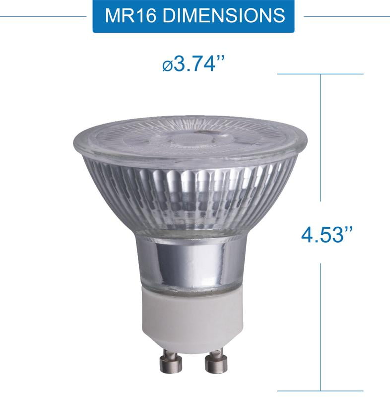 Value LED 3.5 Watts Soft MR16 GU10 Base Bulbs, 2 Count CA - Walmart.com
