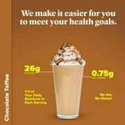 Keto Chow Chocolate Toffee Ultra Low-Carb Meal Shake, Single Meal