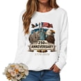 thumbnail image 5 of Leey-World Flag Vintage 250 Years American 1776 2026 250th USA Birthday T-Shirt July 4th Shirts for Women(White,2XL), 5 of 9