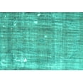 thumbnail image 1 of Ahgly Company Indoor Rectangle Persian Turquoise Blue Traditional Area Rugs, 2' x 5', 1 of 4
