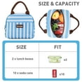 thumbnail image 6 of Tirrinia Large Insulated Lunch Bags for Women Men, Reusable Insulated Lunch Bag, Lunch Tote Box for Office, Work, Picnic, Beach, Leakproof Cooler Bag with Adjustable Reusable and Leakproof, 6 of 8