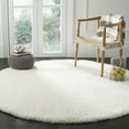 thumbnail image 3 of SAFAVIEH Santa Monica Chelsey Solid Shag Area Rug, White, 3' x 5', 3 of 11