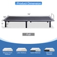 thumbnail image 3 of Full Adjustable Bed Base Massage with 12" Memory Foam Firm Mattress , Electric Bed Frame Dual Head & Foot Lift, Wireless Remote, Zero Gravity, Anti-Snore, LED Light, USB Ports, 3 of 6