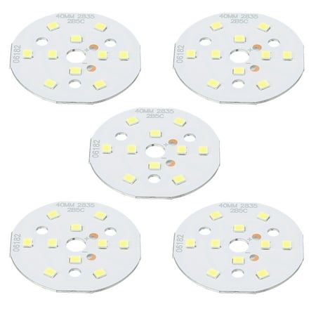 

Uxcell 5W 120lm 6000-6500K 40mm 15-17VDC COB LED Light Chip Beads Energy Saving Bulb White 10 Pack