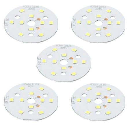 

Uxcell 5W 120lm 6000-6500K 40mm 15-17VDC COB LED Light Chip Beads Energy Saving Bulb White 10 Pack