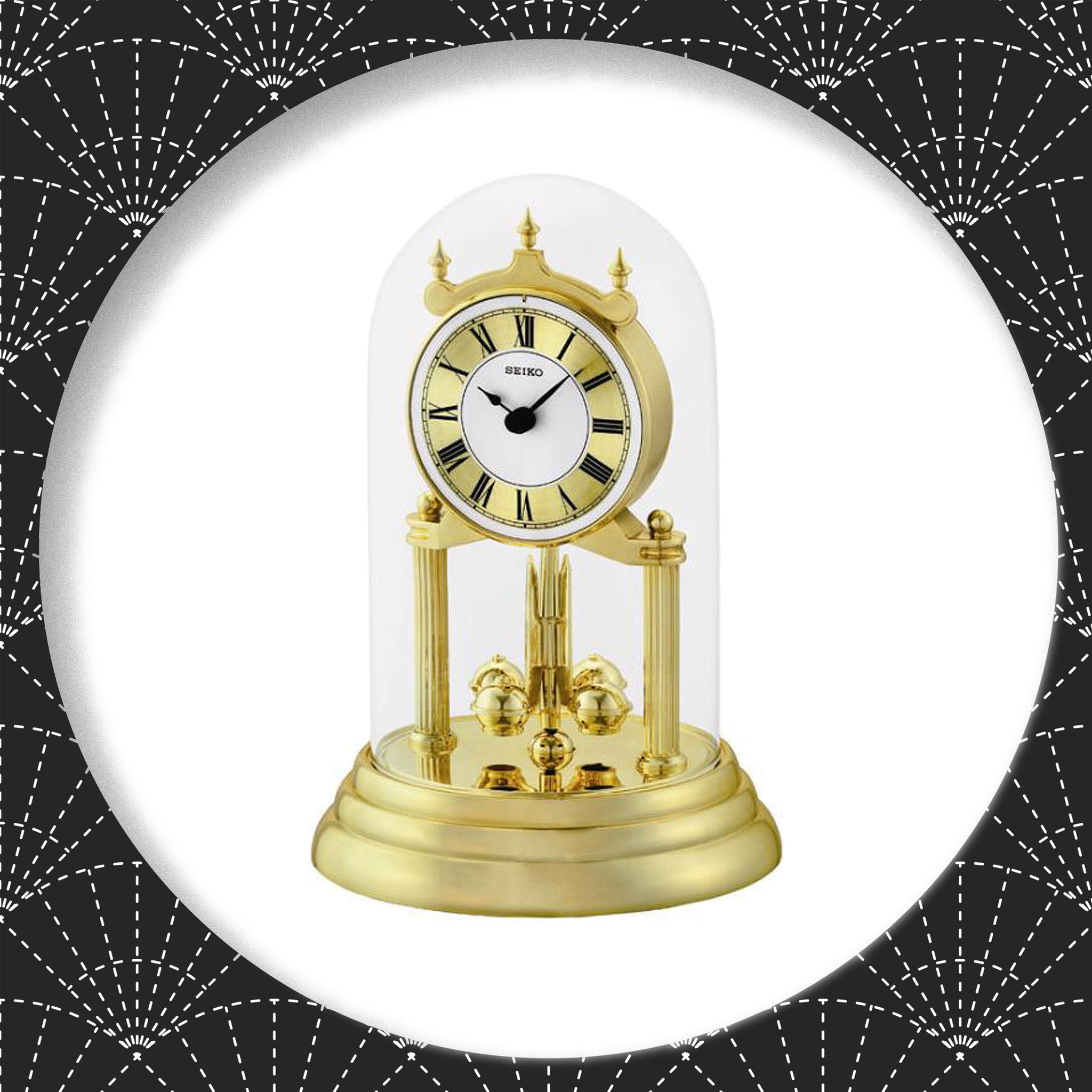 Veilig afgewerkt Trouw Seiko 9" Anniversary Clock - Gold Tone Glass Cover Analog Quartz QHN006GLH  - Walmart.com