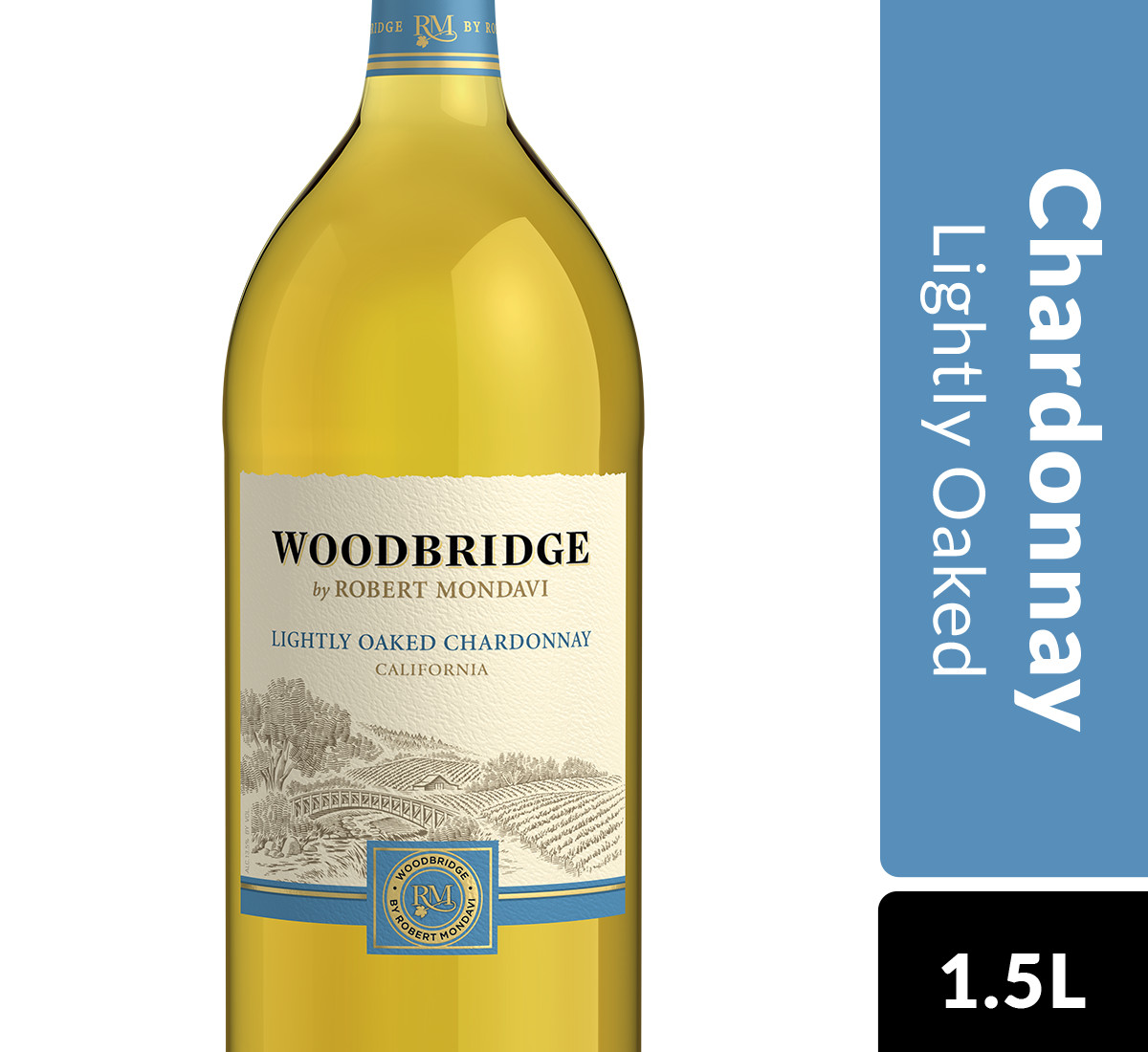 Woodbridge by Robert Mondavi Lightly Oaked Chardonnay, White Wine, 1.5