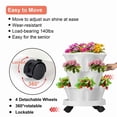 thumbnail image 6 of Gamexcel 3 Tier Stackable Vertical Garden Planter Tower with Wheels, Indoor Outdoor Strawberry Herb and Vegetable Planter, 6 of 7