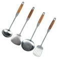 thumbnail image 3 of Durable 4Pcs/Set Cookware Set Cooking Utensils, Stainless Steel Spatula Kit, Restaurant Easy to Clean for Home, 3 of 7