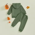 thumbnail image 7 of JLMSPLWG Mommy and Me Thanksgiving Outfits Baby Boy Bubble Romper Family Matching Outfits Fall Girl Outfit Little Boy Christmas Outfit Soccer Outfits, Green 12-18 Months, 7 of 7