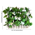 thumbnail image 3 of MORESEC Artificial Hedge Fence 78.74x11.02 in Expandable Faux Ivy Leaf Privacy Screen Panel with Yellow Flowers for Balcony Garden Wall Outdoor Decor, 3 of 7