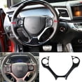 thumbnail image 1 of 1X Carbon Fiber Style Steering Wheel Frame Cover Trim for Honda Civic 2012-2015, 1 of 9