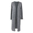 thumbnail image 1 of Hello Mello Cardigan Long Carefree Threads-Gris Moyen, 1 of 3