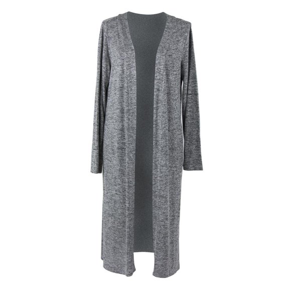 Hello Mello Cardigan Long Carefree Threads-Gris Moyen