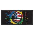 thumbnail image 4 of Chririnla Scrawl USA Flag Golf Ball Lightweight Children's Wallet, Polyester Kids Trifold Wallet Large Capacity Trifold Card Wallet for School Outdoor, 4 of 7