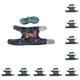 thumbnail image 1 of Billuyoard Ferret Harness – Walk Fuzzy Friend con estilo y comodidad Lindo y juguetón Arnés con correa Fácil de cuidar Arnés para hámster alfabeto inglés m,1 10piezas, 1 of 6