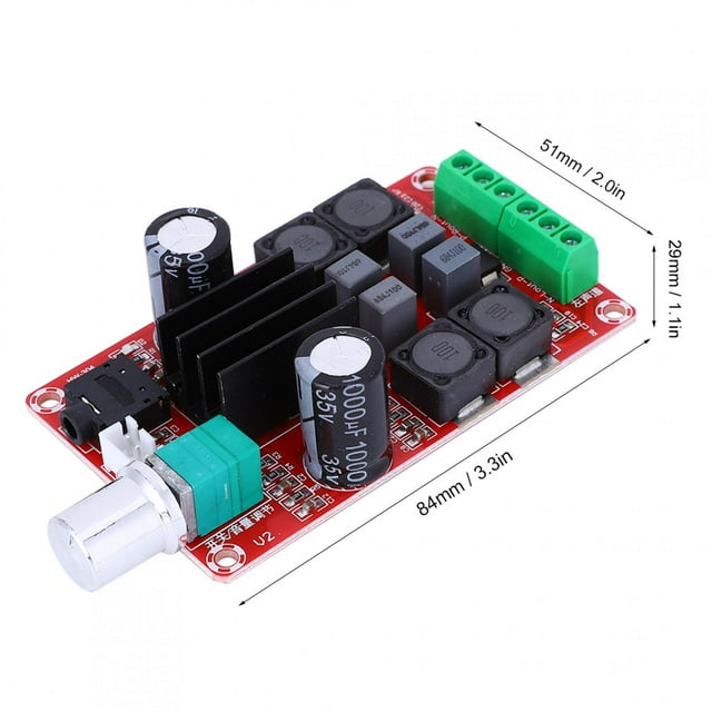 Mini TPA3116d2 Atrás de Amplificador, PlacA de Amplificador de Potencia, Componentes del Amplificador para Video de TV